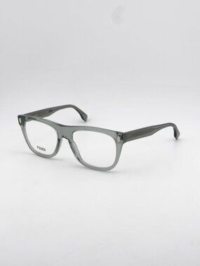 Fendi FE50070I 020 Eyeglasses Grey 54mm Square Frame